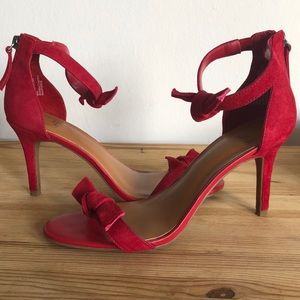 Strappy Red Heels